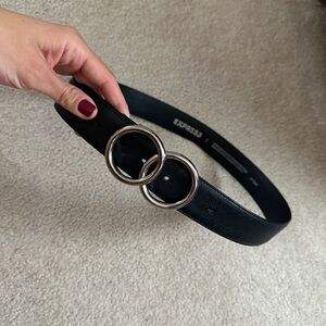 Express Women’s Black Belt with design, size medium